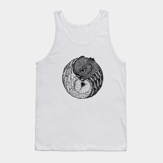 Yin Yang Owls Tank Top by inksketches